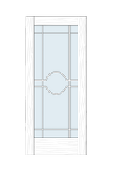 LATT-600 Glazed Lattice Door