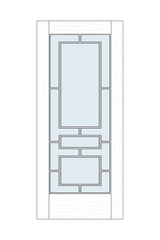 LATT-609 Glazed Lattice Door