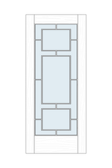 LATT-615 Glazed Lattice Door