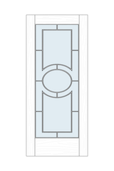 LATT-630 Glazed Lattice Door
