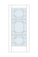 LATT-911 Glazed Lattice Door