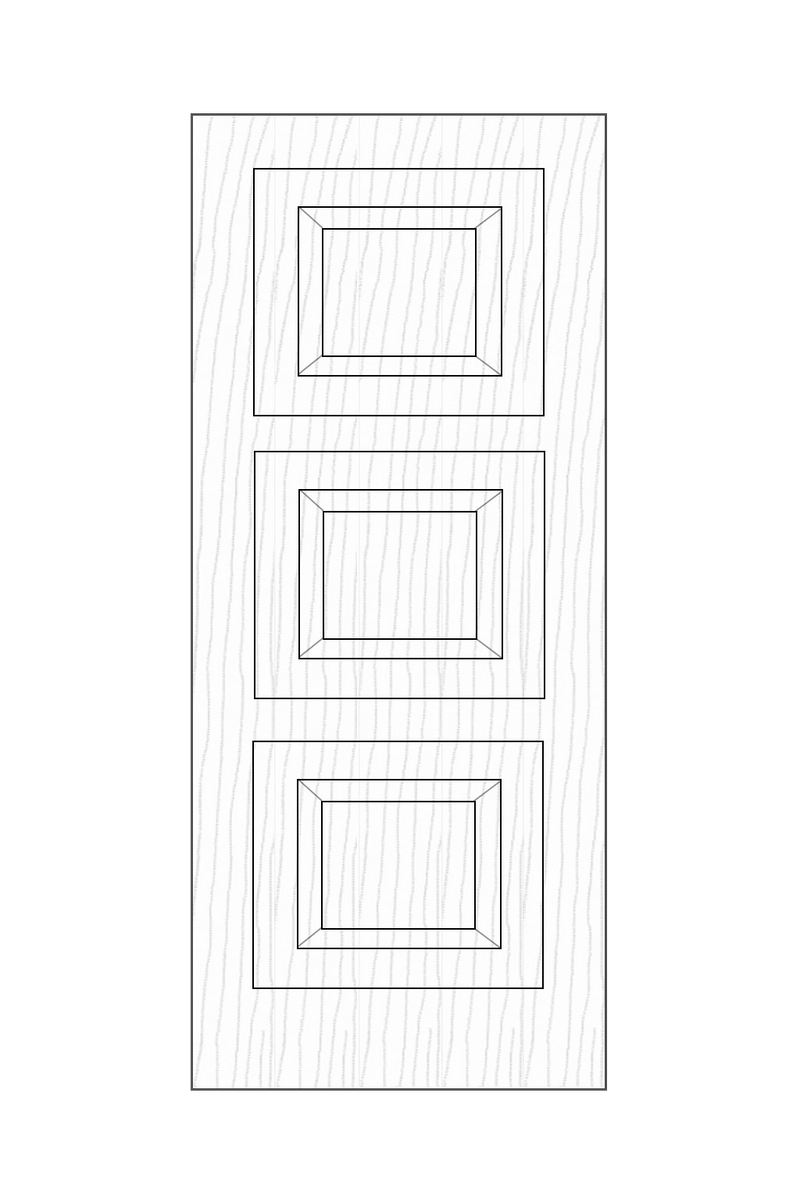 MOD-503 Flush Grooved and Inlay Door