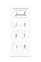 MOD-504 Flush Grooved and Inlay Door