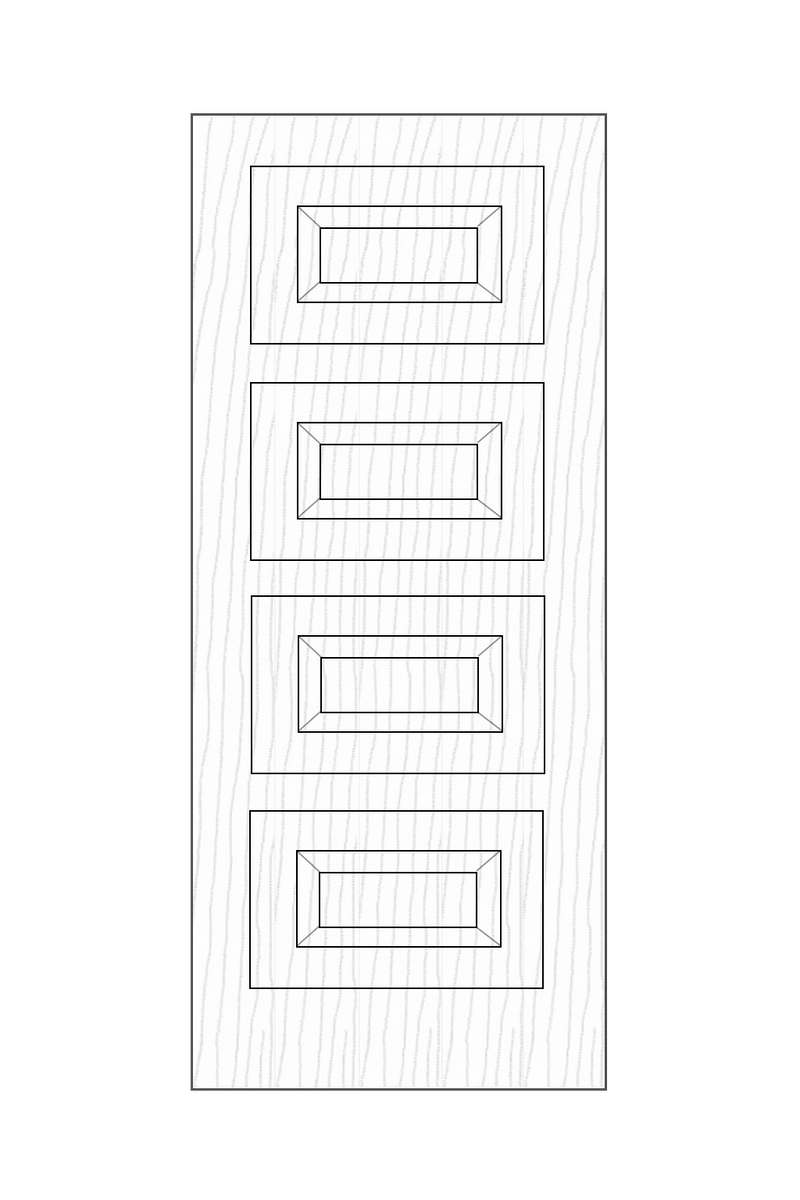 MOD-504 Flush Grooved and Inlay Door