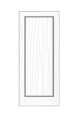 TRAD-619 Traditional Single Panel Door