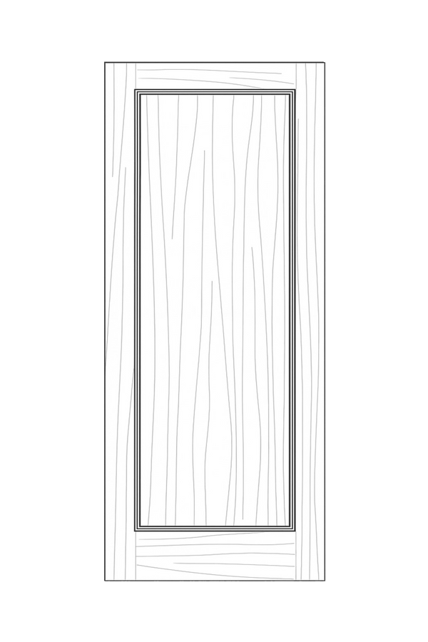 TRAD-619 Traditional Single Panel Door