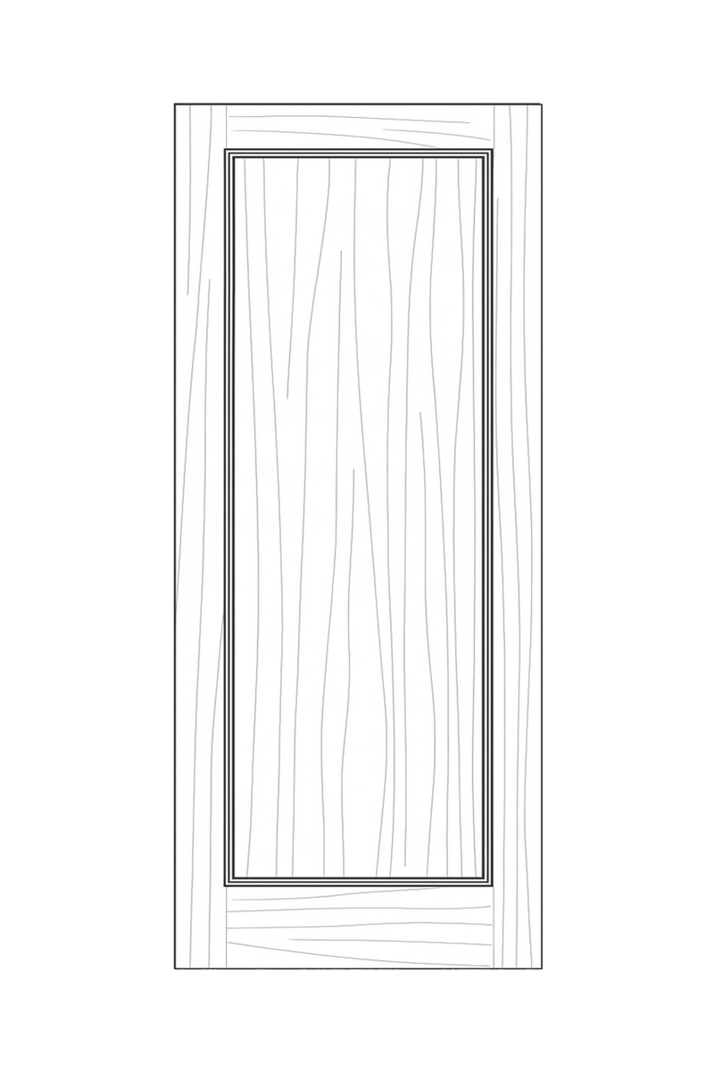 TRAD-619 Traditional Single Panel Door