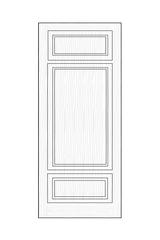 TRAD-655 Inlaid 3 Panel Door