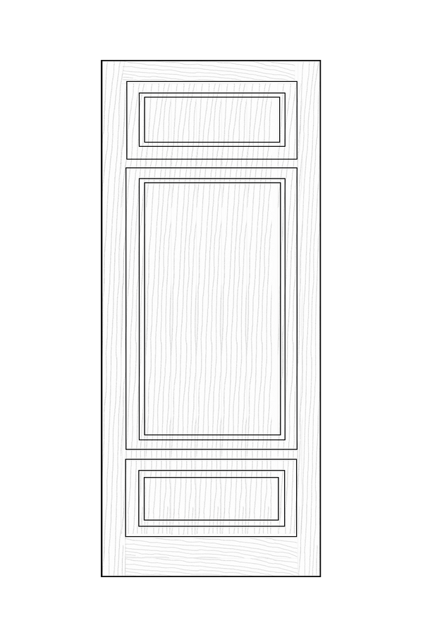 TRAD-655 Inlaid 3 Panel Door