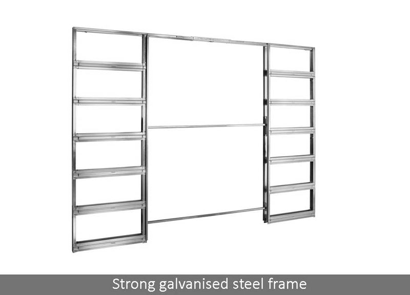 Eclisse Classic Double Pocket Door System - 826+826x2040mm - 100mm Wall Thickness