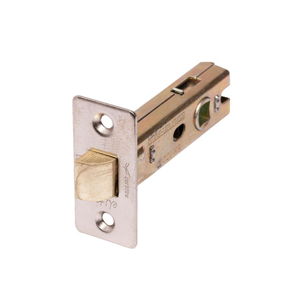 Heavy duty mortice latch, fire rated