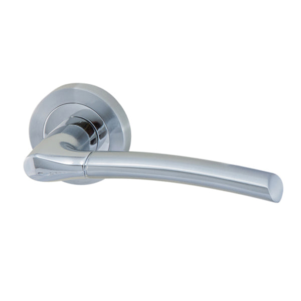 LR258 Lever Handle on round rose