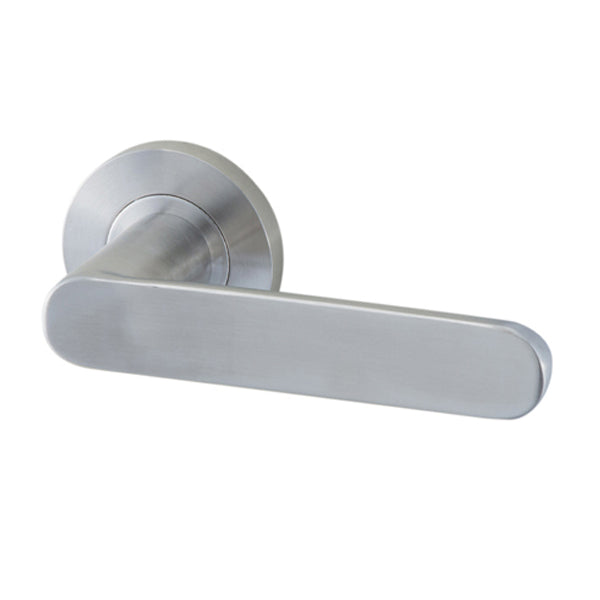LR554 Lever handle on round rose